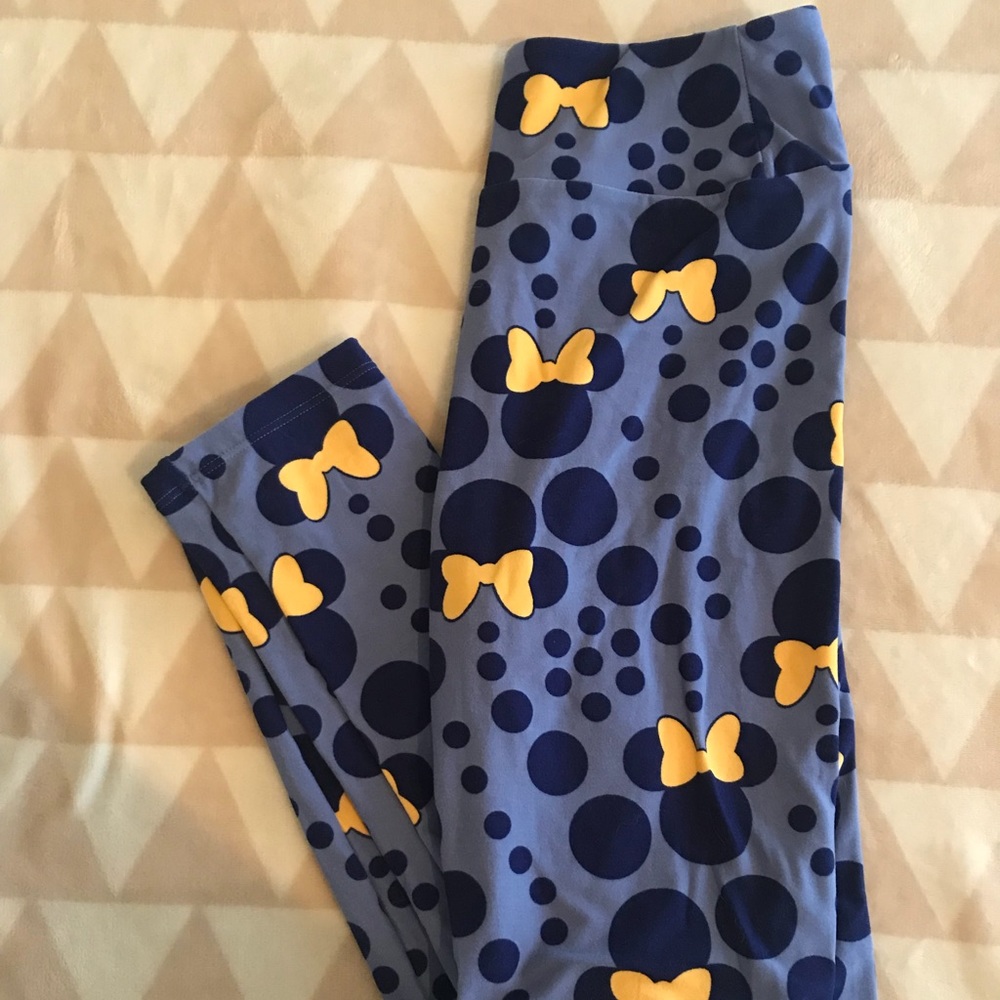 Disney OS LulaRoe Leggings ⭐️💙 Navy, Blue, Yellow